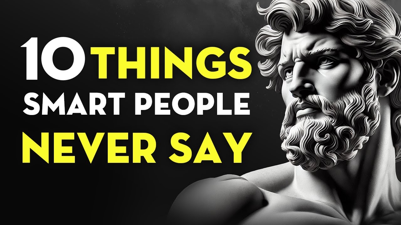 10 Things Intelligent People Avoid | Stoicism