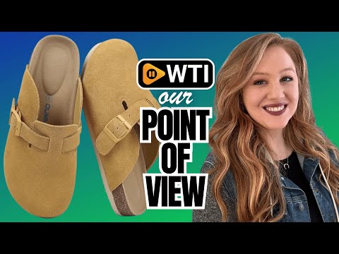 Dumalum Women's Suede Clog Leather Mules Arch Support Potato Shoes with Comfort Cork Footbed - Clogs for Women Men Unisex Antislip Slippers Sandals Ginger 9 Women/8 Men - WTI product video review