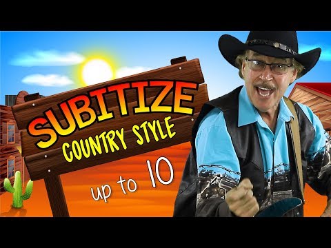 Subitize Country Style | Subitizing up to 10 | Math Song for Kids Jack Hartmann
