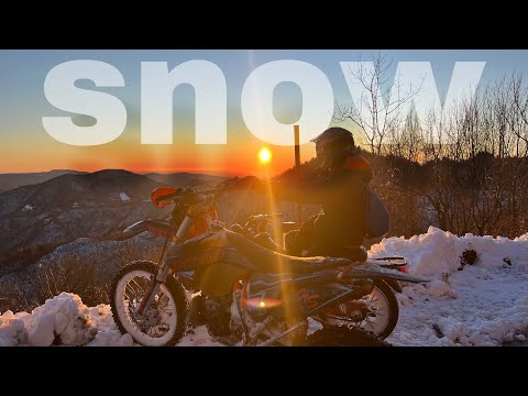 KTM EXC250 & TOMOS APN6 - On Snow