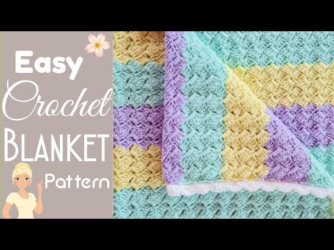 EASIEST CROCHET BABY BLANKET EVER!! 👼 The Sober Granny Baby Blanket 🌸