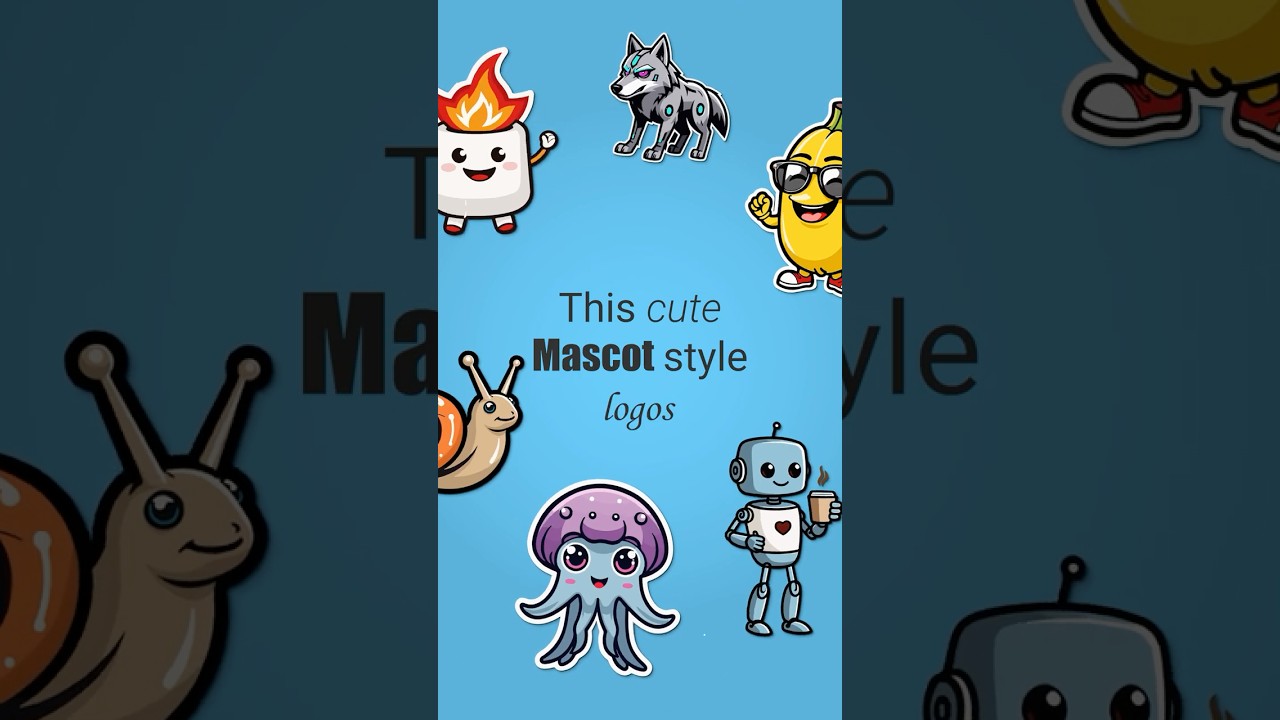 Cute mascot logos in seconds!
