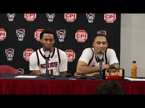 NC State G Quadir Copeland and Darrion Williams press conference following win at home over Syracuse