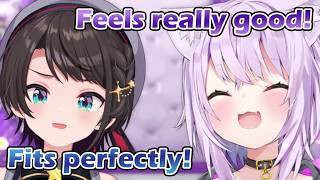 Subaru gives Okayu a massage and found some surprising similarities [hololive/ENG Sub]