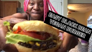 Easy black bean burger vegan burger black bean burger recipe