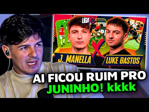 wardi REAGE À JUNINHO MANELLA x LUKE BASTOS LIGA X1 PODPAH!