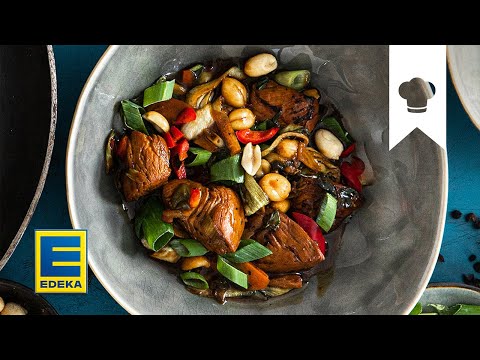 Kung Pao Chicken Rezept | Würziges Hähnchenfleisch mit Pak Choi und Frühlingszwiebeln | EDEKA