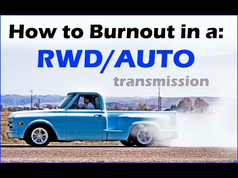 How To Do a Burnout - Automatic Rear Wheel Drive - Never Done