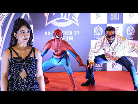 Ashnoor Kaur & Jackie Shroff Have Fun With Spider Man At Pop Culture Festival