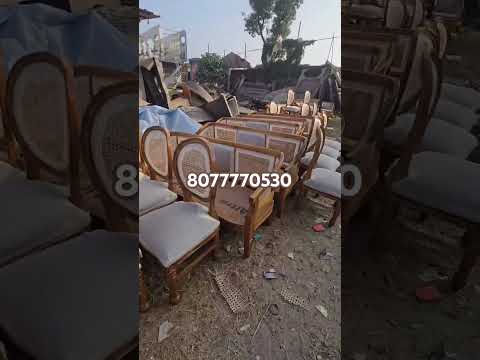 Teak wood colour wooden wedding dining chair