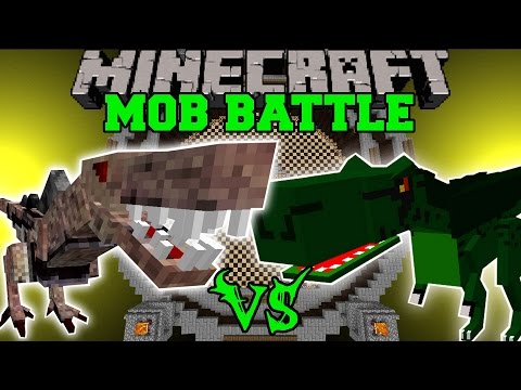 EPIC Minecraft Mob Battle - NASTYSAURUS vs T-REX!