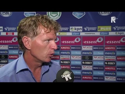 Excelsior-trainer Fons Groenendijk na nederlaag in Euroborg