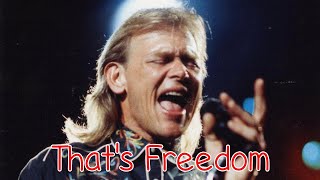 John Farnham - That&#39;s Freedom -  With Lyrics