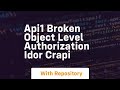 Api1 Broken Object Level Authorization Idor Crapi