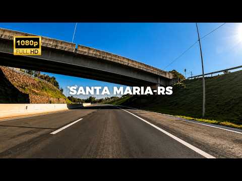 Santa Maria - Rio Grande do Sul: Dirigindo do bairro Camobi até o trevo da Ulbra | 1080p POV Driving