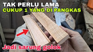 Download lagu How to make a machete handle and sheath from mahogany wood with good results. mp3