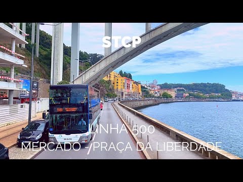🇵🇹🚌 STCP - Autocarro 500 - Mercado de Matosinhos ➜ Praça da Liberdade