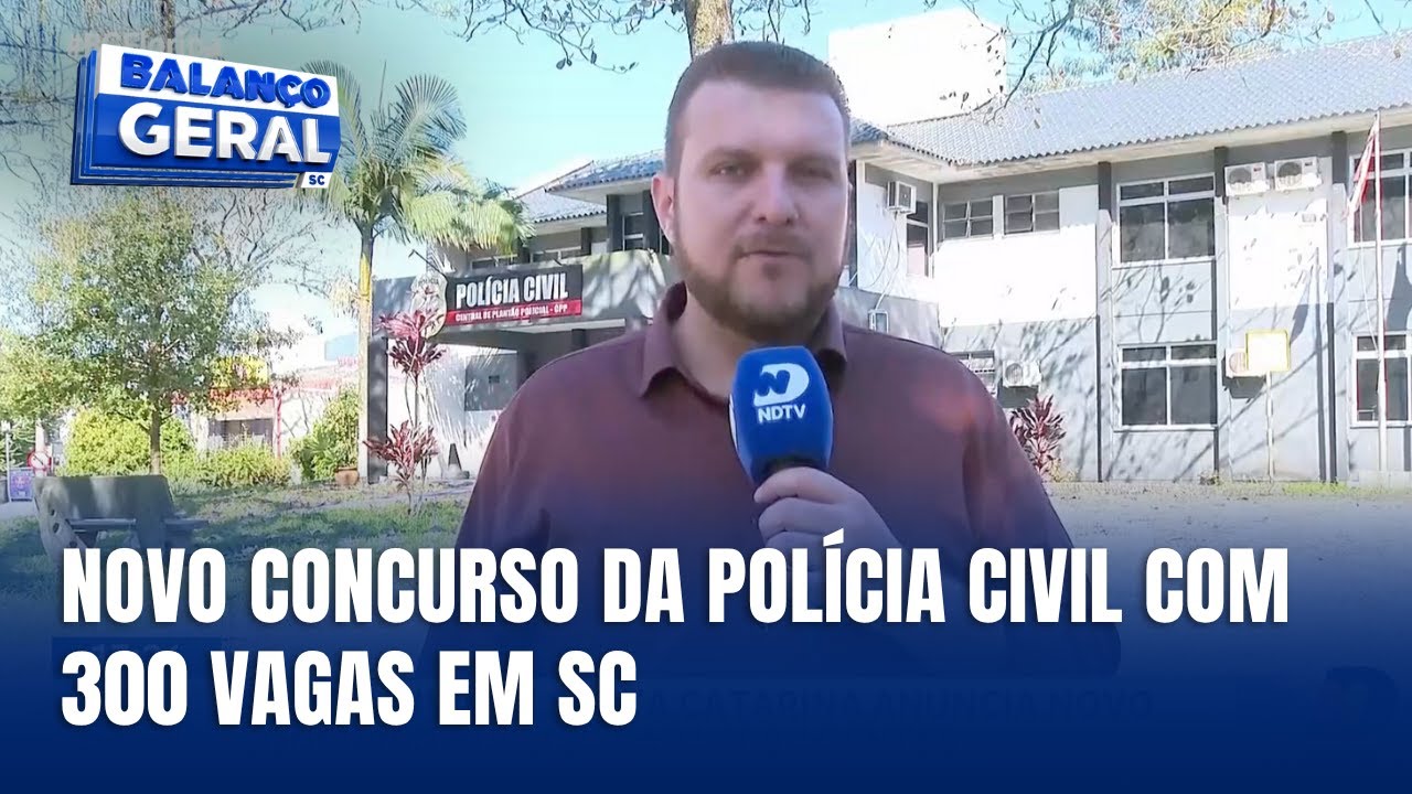 Polícia Civil de SC anuncia concurso com 300 vagas para agentes
