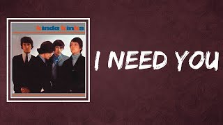 The Kinks -  I Need You (Lyrics)