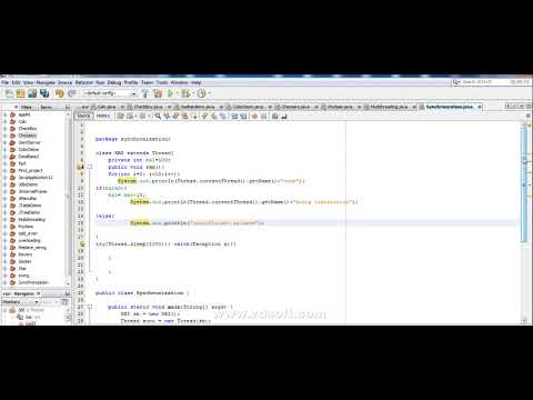 Creating Synchronization In Java Example Program