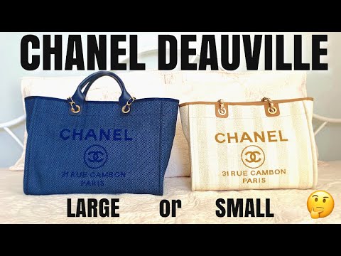 CHANEL DEAUVILLE TOTE Review & Comparison w/Mod Shots: Large or Small - Which Size is Best?