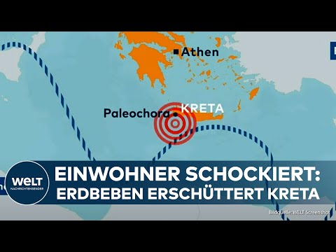 KRETA: Menschen aus dem Schlaf gerissen - Erdbeben versetzt Bevölkerung in Sorge