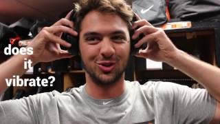 Giants Pitcher Tyler Beede with Halo Sport "Neuropriming" Headset