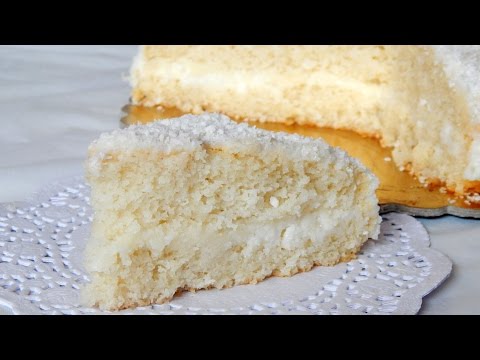 Torta all'acqua e cocco