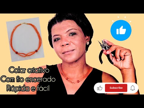 👉 How to Make a Simple and Beautiful Waxed Thread Necklace | Step by Step