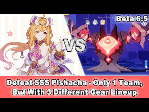 [Beta 6.5] Honkai Impact 3 SEA - Defeat SSS Pishacha - Only 1 Team But With 3 Different Gear Lineup