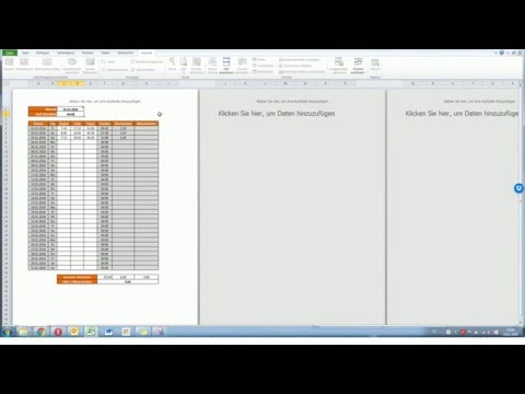 Arbeitszeitnachweis in Excel Anleitung [deutsch] [HD]