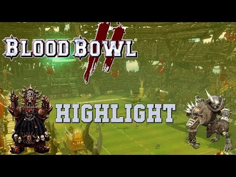 Now we're going to doooo... the bull centaur magic! Blood Bowl 2 Highlight (the Sage)