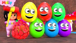 Download lagu Melly Explores Colorful Surprise Eggs | Yes Yes Playground Song | Melly Nursery Rhymes & Kids Songs mp3