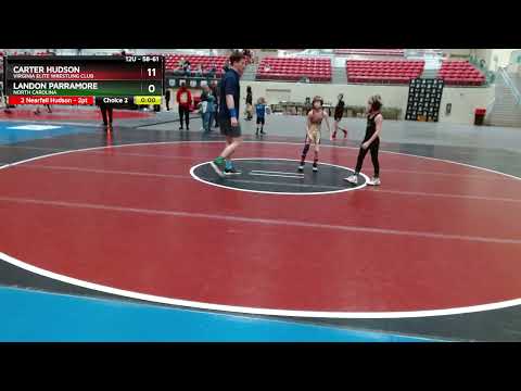 58-61 Lbs Round 1 - Carter Hudson, Virginia Elite Wrestling Club Vs Landon Parramore, North Caroli