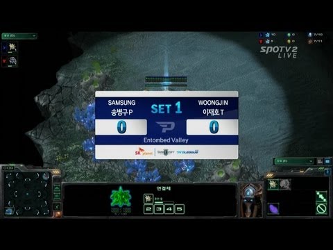 SPL [01.07] Strok(Samsung) vs Light(Woongjin) 1SET /  WCS Entombed Valley - Starcraft 2
