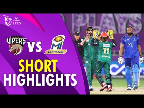 Short Highlights | Desert Vipers vs MI Emirates | Final | DP World ILT20 2025-26 | M3Y1K