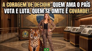 A CORAGEM DE DECIDIR QUEM AMA O PAÍS OU O COVARDES QUE SE OMITE #motivacional 
