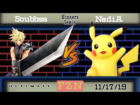 Scubbss (Cloud) vs. NadiA (Pikachu) - Winners Semis - Flat Zone November