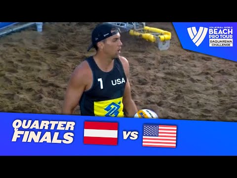 Hörl/Horst vs. Crabb Tr./Brunner - Quarter Final Highlights Saquarema 2023 #BeachProTour