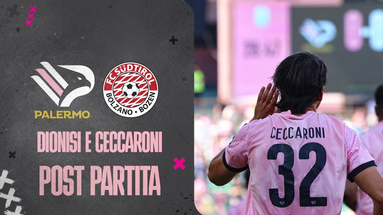 VIDEO Palermo-SudTirol 1-2, Dionisi e Ceccaroni nel post partita