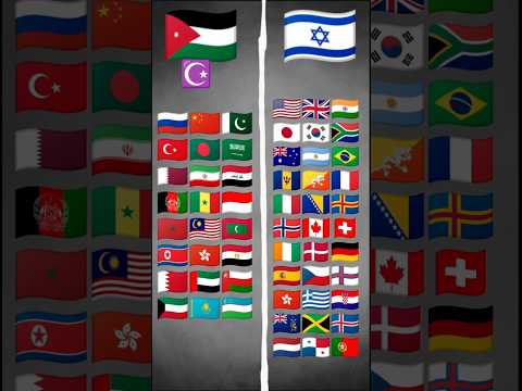 Israel🇮🇱 VS Philistine🇯🇴Supported Countries .Which country do you support? #palestine #israel#shorts