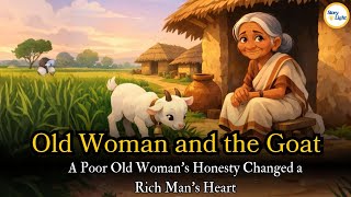 The Honest Old Woman and the Goat | learn english through story | moral bedtime story in english