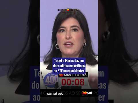 Tebet e Marina fazem dobradinha em críticas ao STF no caso Master