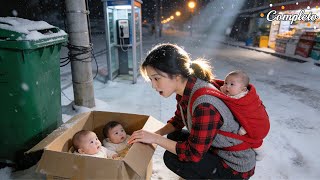 Día de Año Nuevo,madre soltera adopta 2bebés abandonados—¡Herederos del CEO billonario!Destino giro!