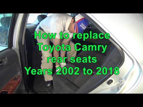 How to replace Toyota Camry Rear Seats. Years 2002 to 2018