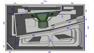 Video thumbnail for DIY Speaker Box Plan 1x18" Full Plan | Hybrid Horn-Loaded by mrv creation