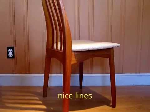 Reupholster Set of Benny Linden Danish MCM Teak Dining Chairs