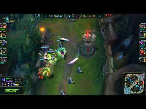 LOL S6 — CLG vs ROX  World Championship 2016 #Group Stage