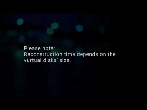 Performing RAID level reconfiguration from RAID 5 to RAID 0 on PERC Controller
