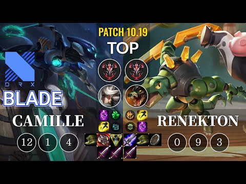 DRX Blade Camille vs Renekton Top - KR Patch 10.19
